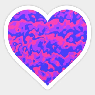 Dripping Bi Flag Colours Sticker